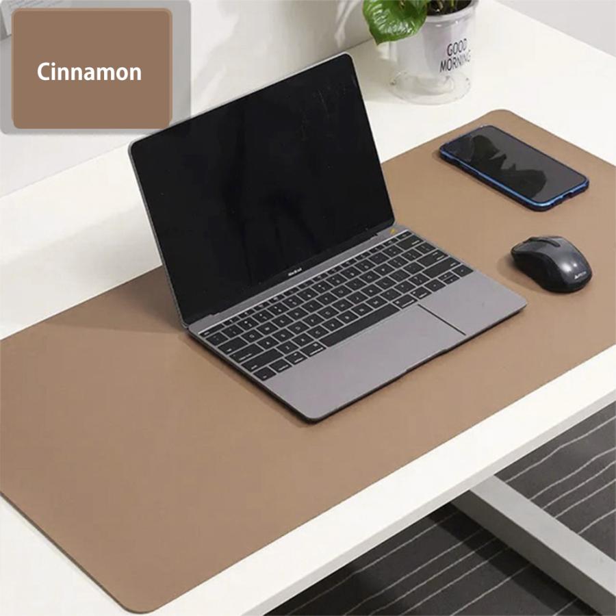 PCマット マウスパッド デスクマット くすみカラー フェイクレザー 撥