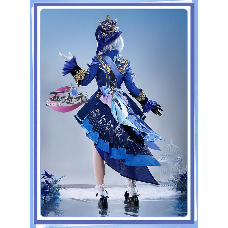 ウィッグ・靴あり S 原神 フリーナ ウーシア 黒ver コスプレ 衣装