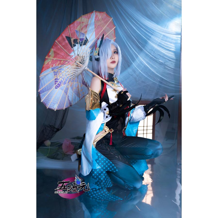 江南猫次 原神 コスプレ 申鶴 しんかく 衣装 ※ウィッグ 靴 武器 追加可