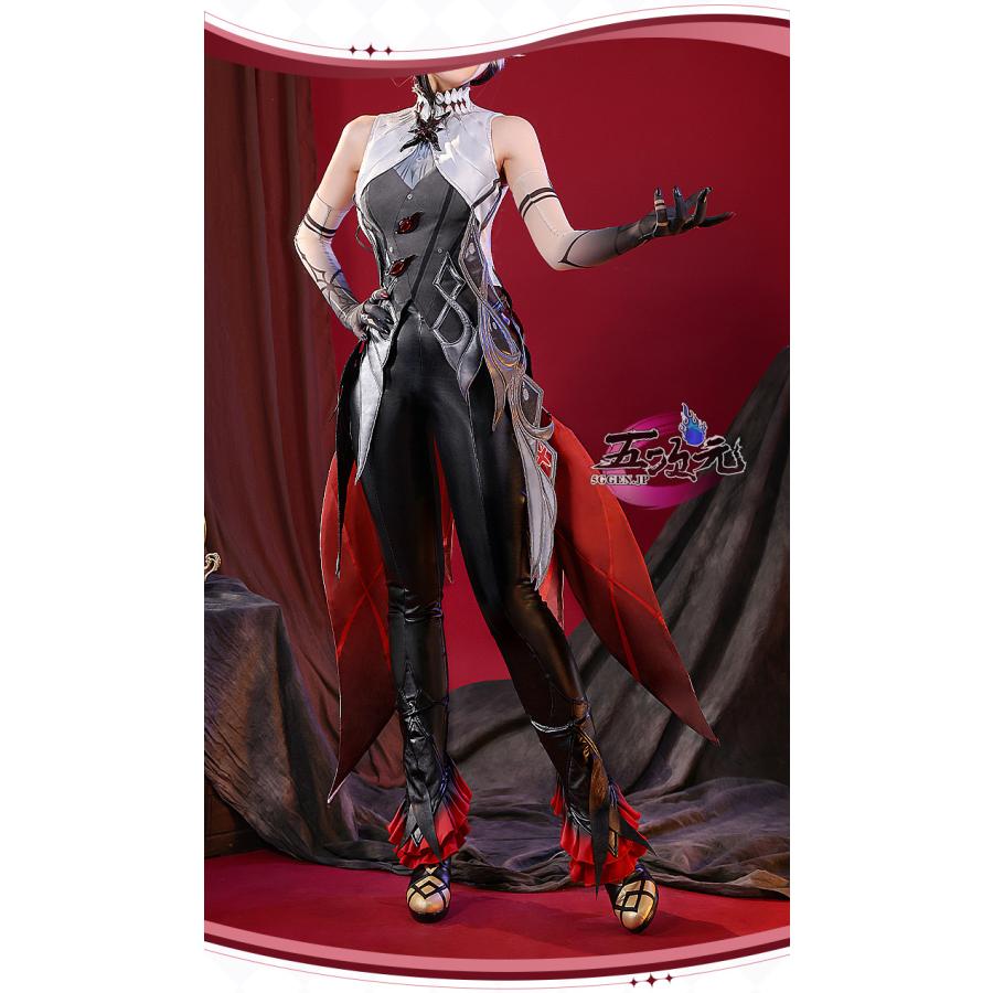 三分妄想 原神 コスプレ アルレッキーノ 召使 ファデュイ 執行官 衣装