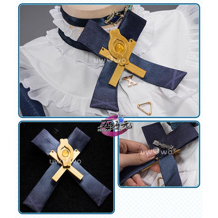 UWOWO 原神 コスプレ ファルザン メイド服 韓国カフェコラボ衣装