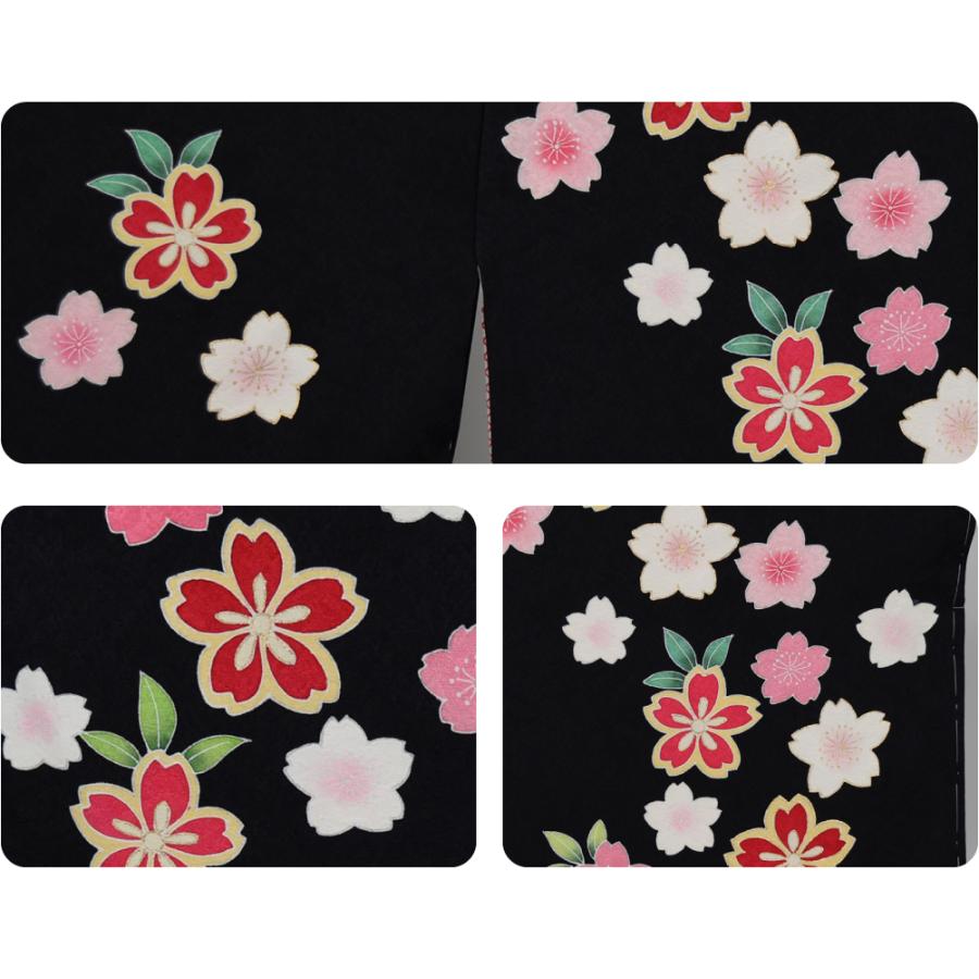 なごみや 七五三 着物 7歳 袷用 日本製 逸品 正絹 大四つ身 手描き友禅