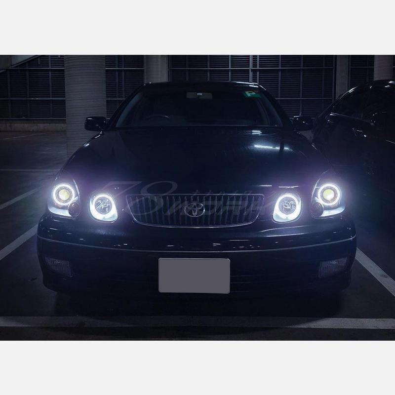 16 アリスト JZS160 JZS161 ARISTO LED イカリング ヘッドライト V2