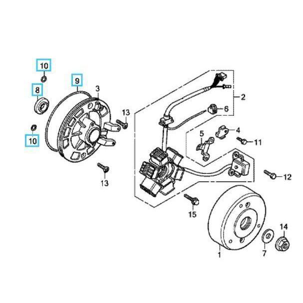 ホンダ（HONDA） Z50J AB27 モンキー ゴリラ 純正ジェネレーター側O