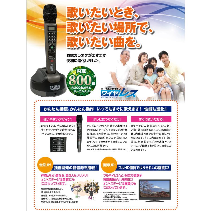 カラオケセット 家庭用 800曲 ワイヤレスマイク 2本 セット カラオケ