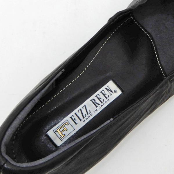 FIZZ REEN（フィズリーン） パンプス リボン ローヒール 靴 本革 幅広