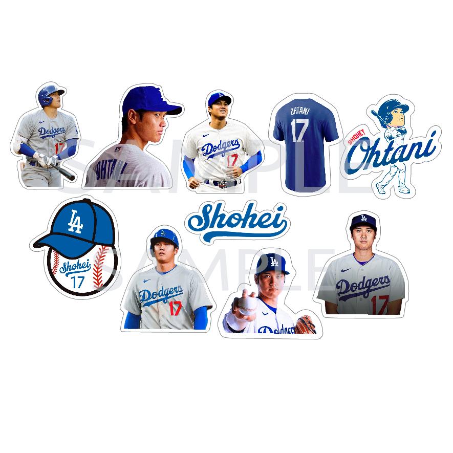 10枚 ステッカー ロサンゼルス・ドジャース【 大谷翔平 】プロ野球選手