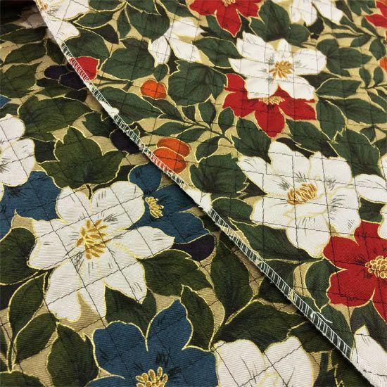 キルティング生地 花柄 キルト 布 和柄 レトロ コットンこばやし 和風
