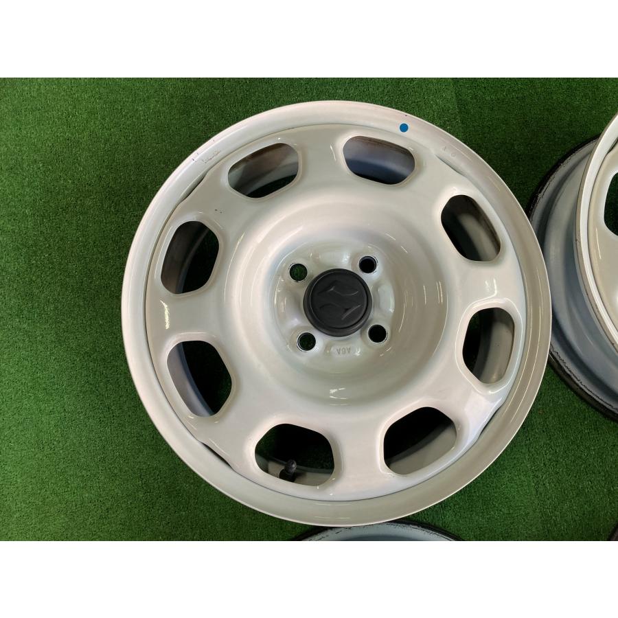 送料無料 中古ホイール スズキ ハスラー 純正スチール 15インチ 4.5J +