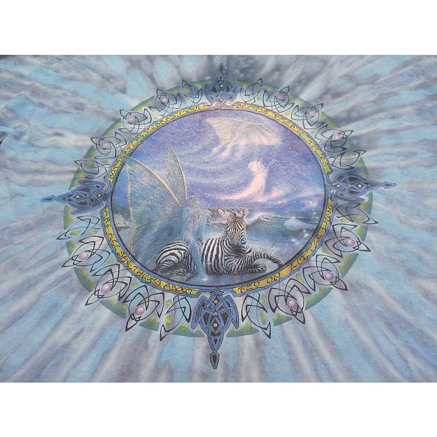 ビンテージ90's○Jimi HendrixプリントタイダイTシャツsize XL