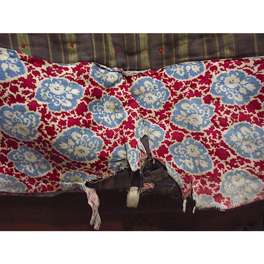 ビンテージ~30's○パッチワークキルトファブリック約199cm ×約169cm