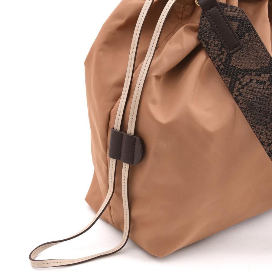 COOCO（クーコ） パイソン柄 巾着バッグ ショルダー トート ナイロン