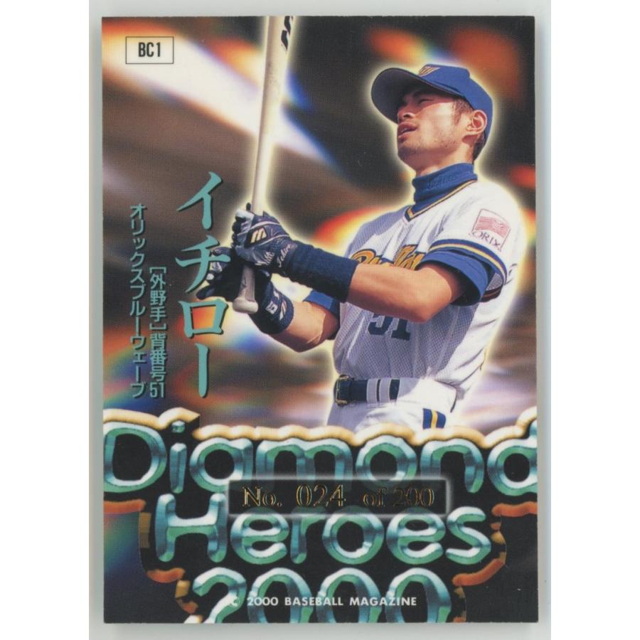 イチロー/オリックス 2000 BBM ダイヤモンドヒーローズ バットカード