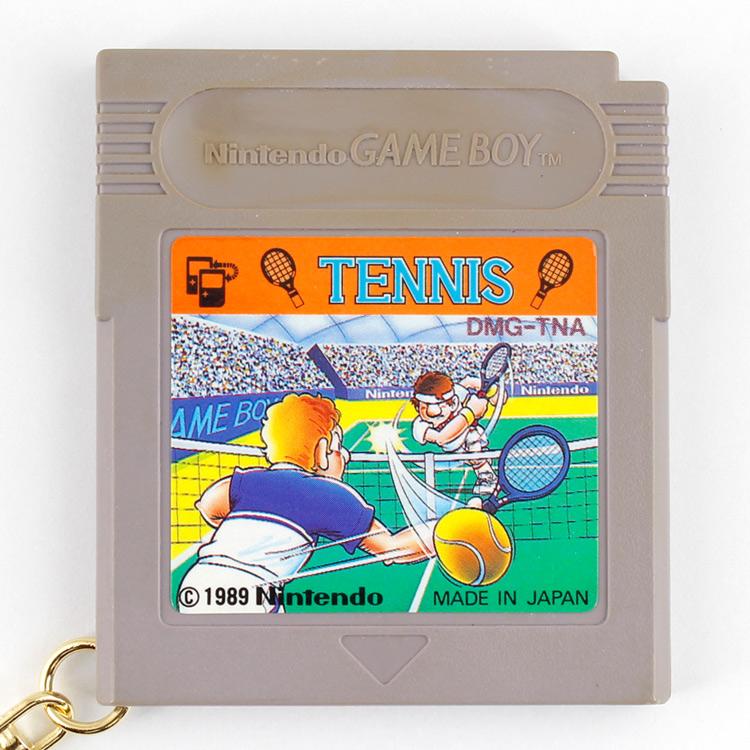 ジャンク ゲームソフト キーホルダー 「TENNIS」 カセットサイズ：縦