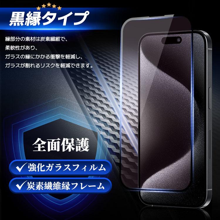 COLORFUL iPhone16 pro ガラスフィルム ブルーライトカット iPhone17