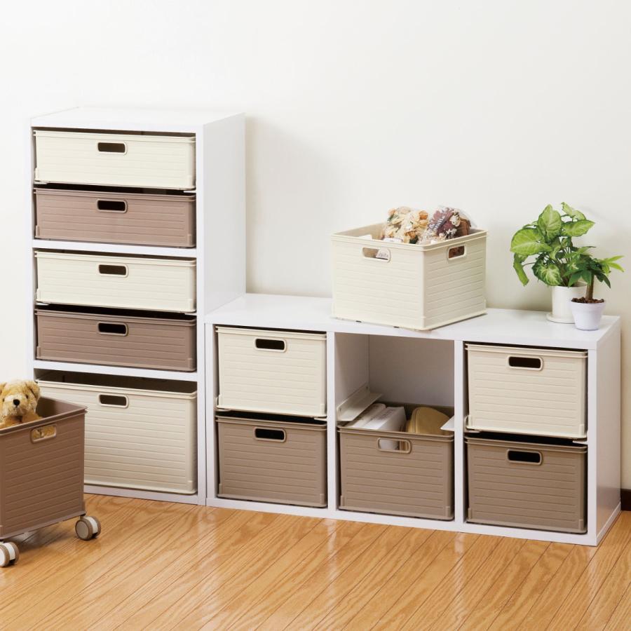 収納ボックス カラーボックス用 高さ19cm 12個セット （ 幅26×奥行26