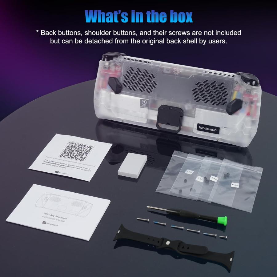 HandheldDIY Modcase for ROG Ally バックプレートアクセサリー 熱管理