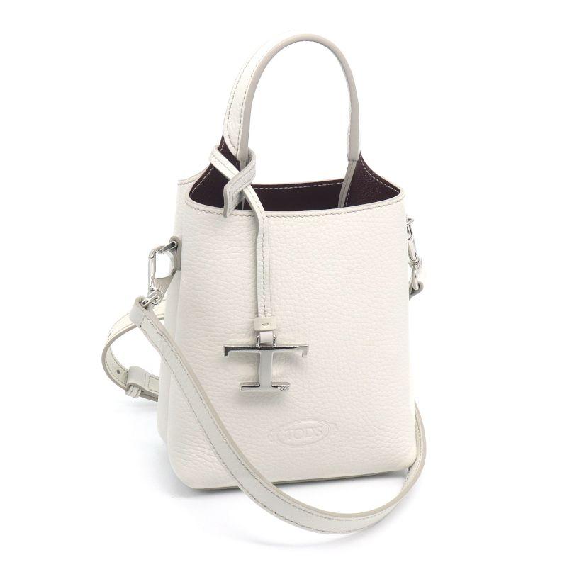 TOD'S（トッズ） Tタイムレスマイクロバッグ ハンドバッグ ホワイト