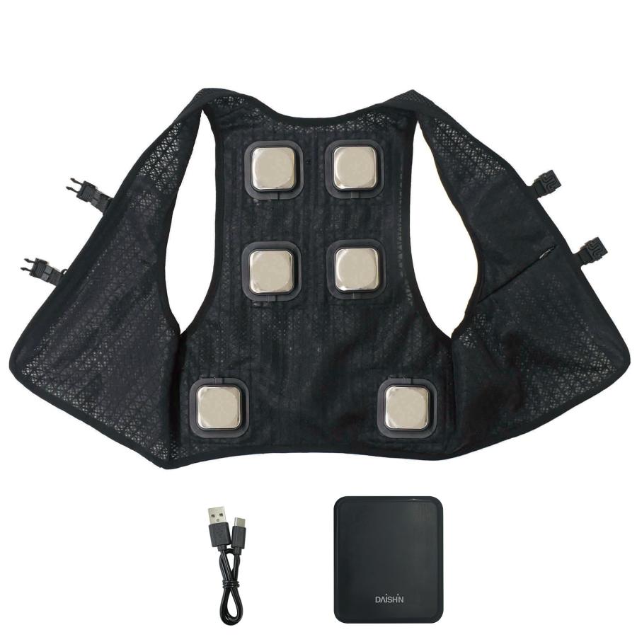 大進 ペルチェベスト バッテリーセット 6個 フリーサイズ 冷暖 素子