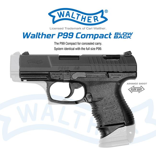 マルゼン】18才以上用ガスブローバック ワルサーP99コンパクト