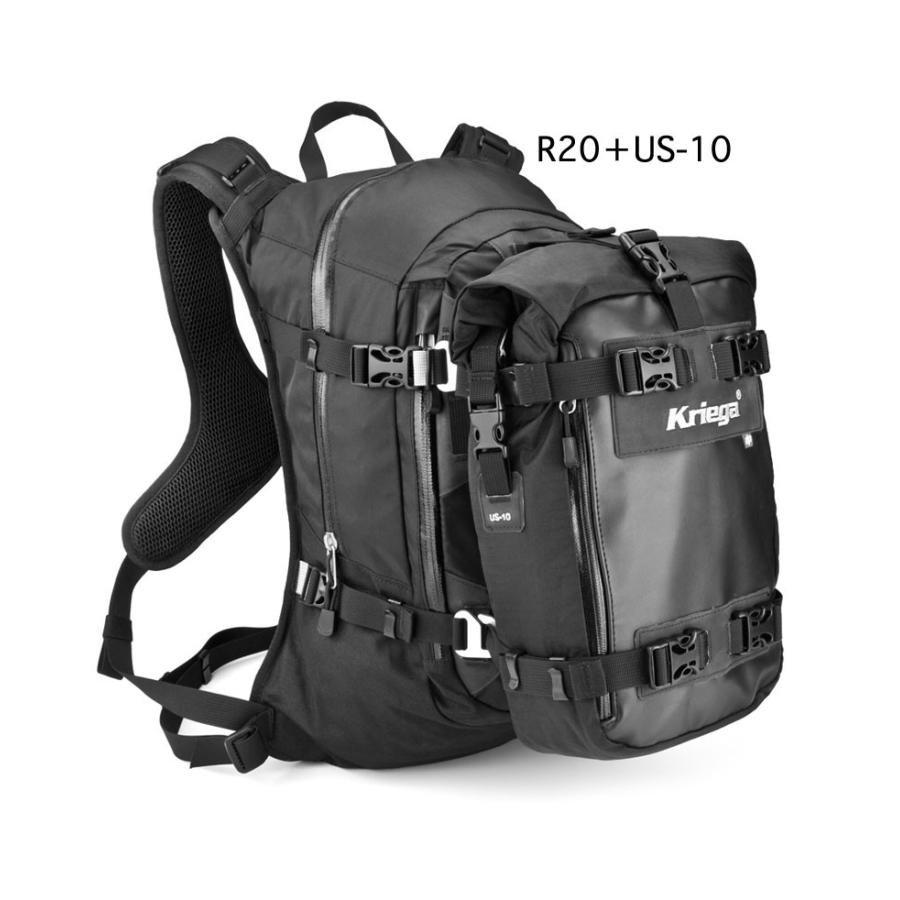 Kriega（クリーガ） R20 ラックサック KRU20 20L モーターサイクル専用