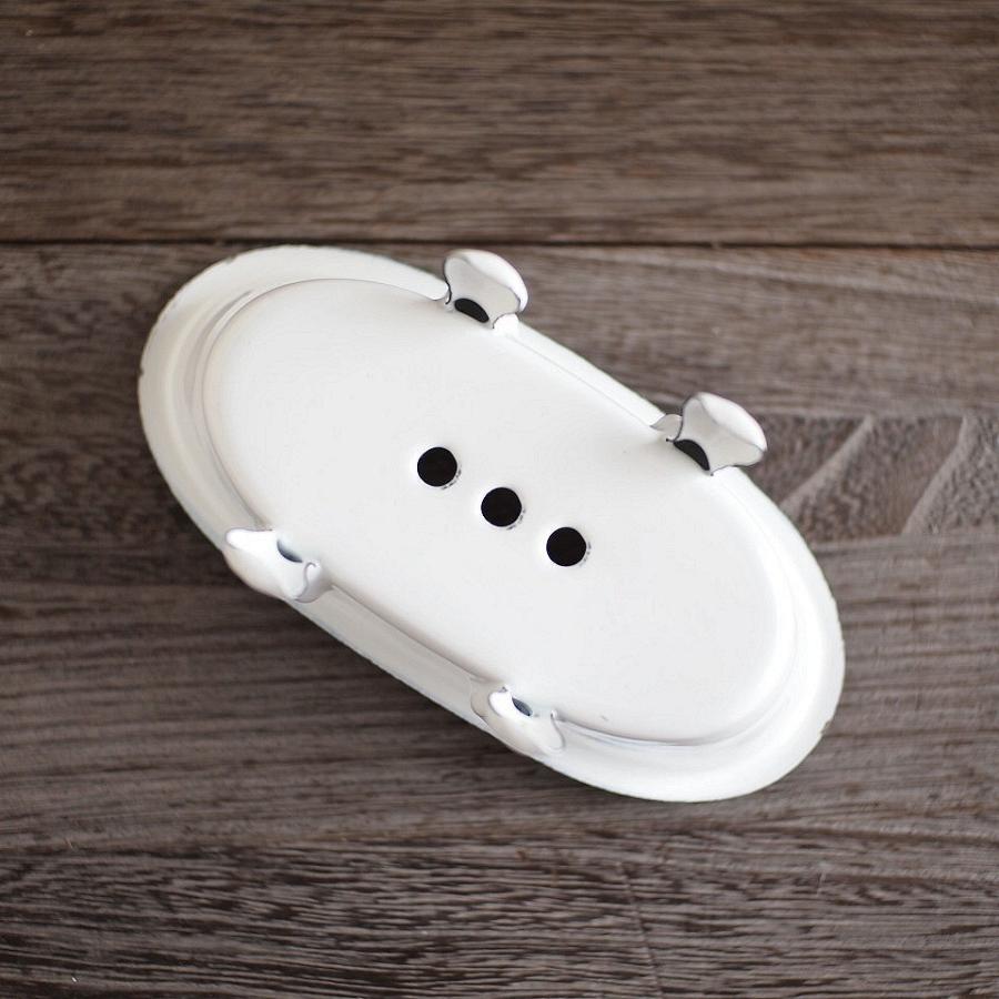 エナメル ミニタブ ホーロー ソープディッシュ アンティーク調 : 雑貨