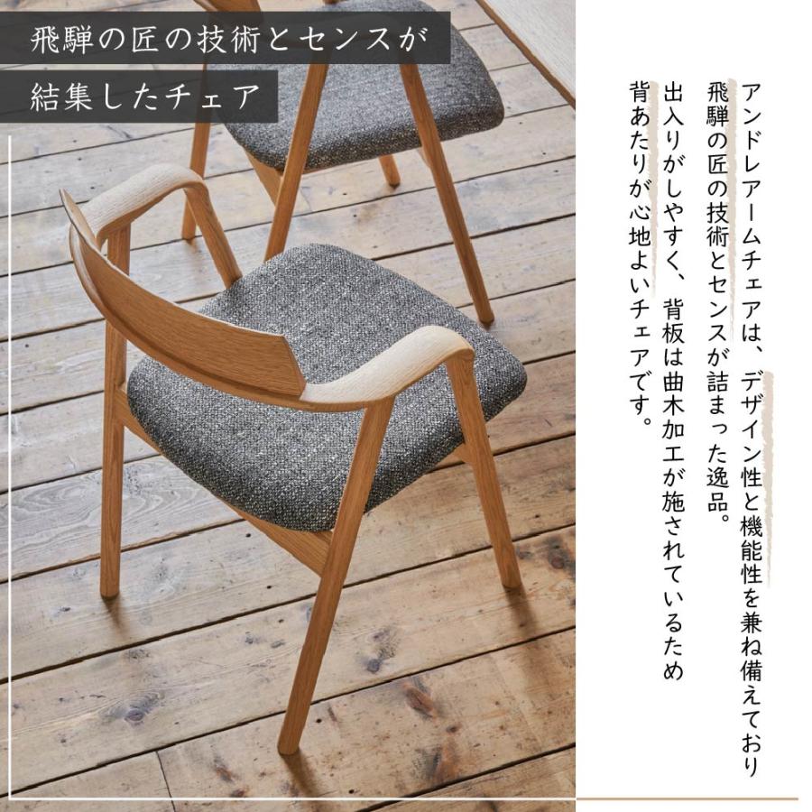 シラカワ shirakawa アンドレ ダイニングチェア アームチェア ANDRE