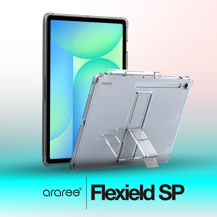 araree Galaxy Tab S10 FE Plus ケース 耐衝撃 スタンド 付 角度調整