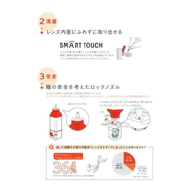 エピカ メニコン スマートクリーン 300ml× 10箱 セット 専用レンズ