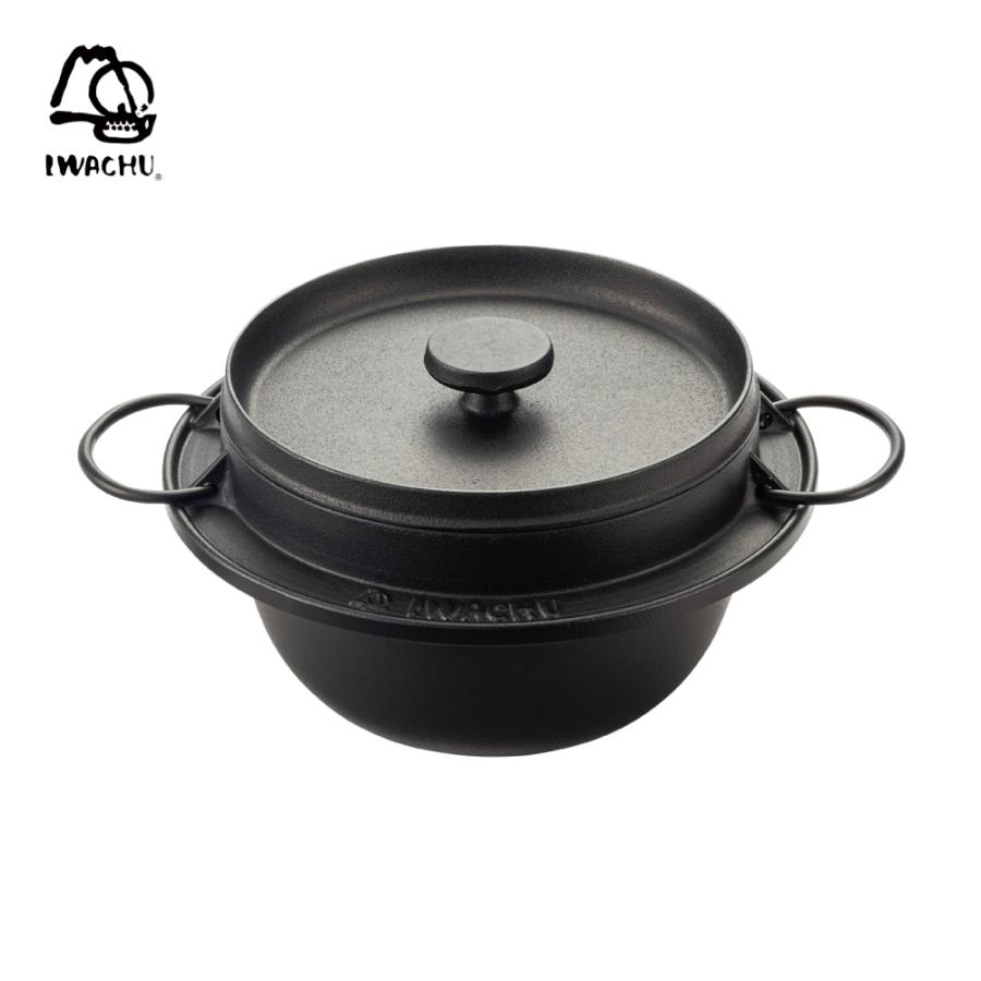 岩鋳（IWACHU） 南部鉄器 ごはん鍋 3合 直火 IH対応 ご飯鍋 三合炊き