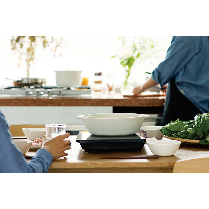 KINTO（キントー） KAKOMI IH 土鍋 2.5L すのこ付き ホワイト ブラック