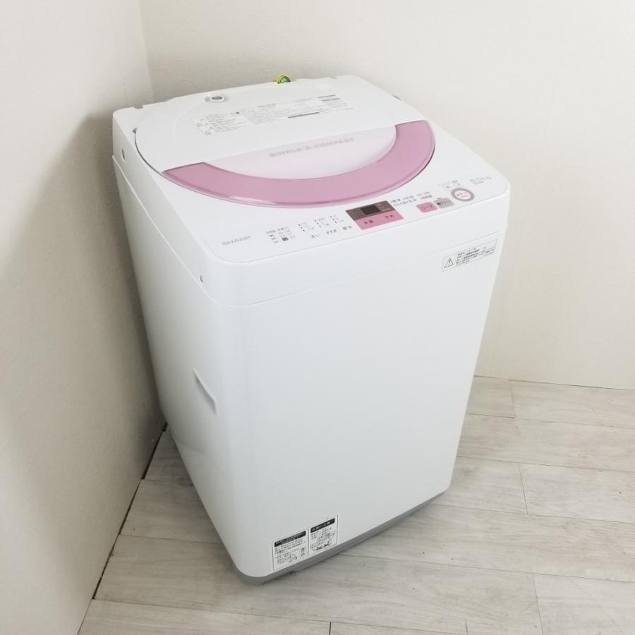 SHARP（シャープ） 中古 6.0kg 全自動洗濯機 送風乾燥 ES-GE6A-P 2016