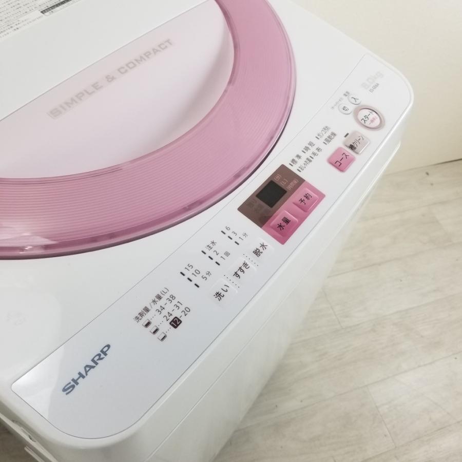 SHARP（シャープ） 中古 6.0kg 全自動洗濯機 送風乾燥 ES-GE6A-P 2016