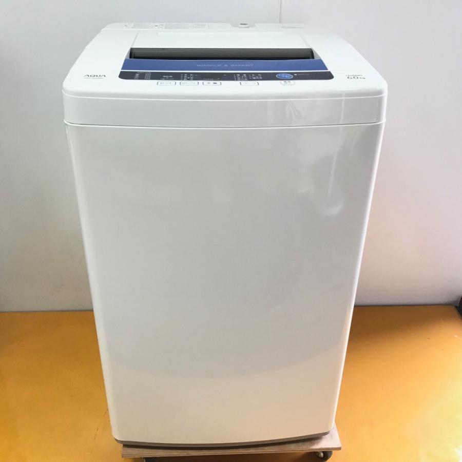 6.0kg 全自動洗濯機 ハイアールアクア AQW-S60B 2013年製 : コスモ