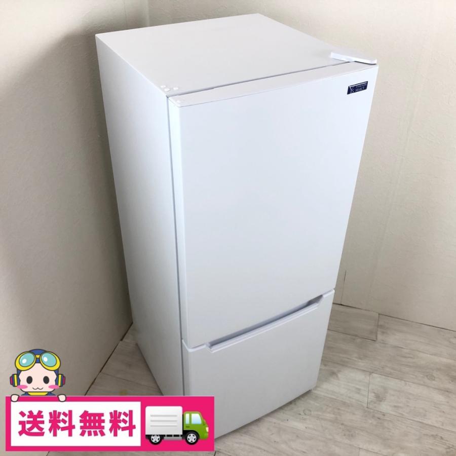 中古 117L 2ドア冷蔵庫 ヤマダ電機モデル YRZ-C12G2 2019年製 直冷式