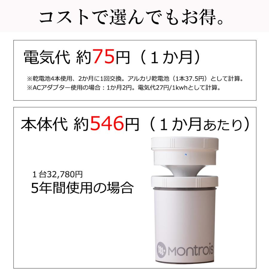 次亜塩素酸 ジアフリー 除菌消臭器 モントロワ （専用塩1年分（試供品+