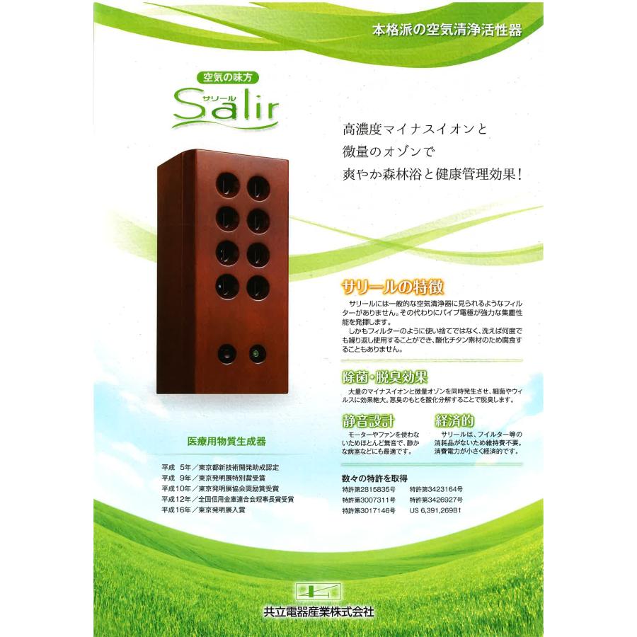 サリール 空気清浄機 Salir 空気活性清浄器 KO-108W 据置 壁掛両用型