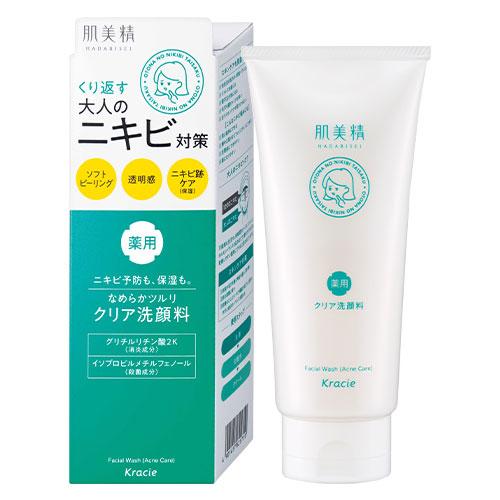 肌美精 大人のニキビ対策 薬用ホワイトクリア洗顔料 110g 肌美精