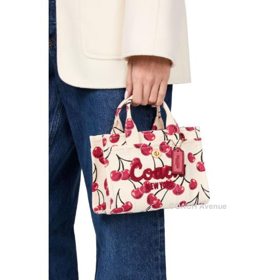 COACH（コーチ） さくらんぼ柄が可愛い COACH CZ104 カーゴ トート