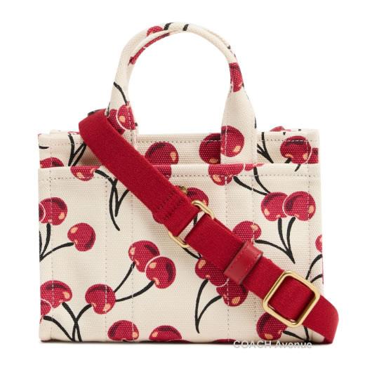 COACH（コーチ） さくらんぼ柄が可愛い COACH CZ104 カーゴ トート