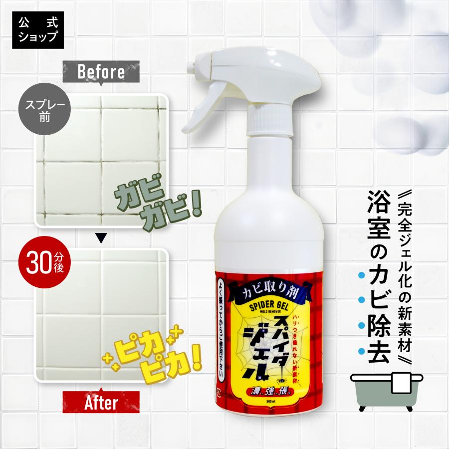 スパイダー カビ取り剤 カビ取りジェル 業務用 お風呂掃除 水回り 掃除