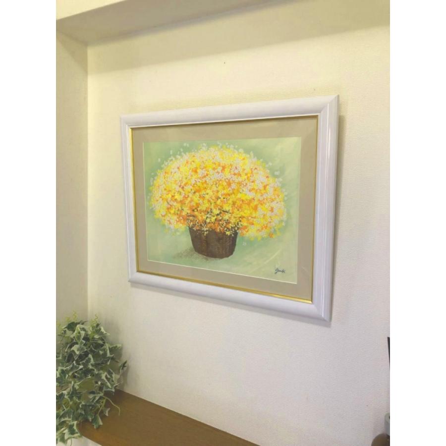幸せのカラーで描く風水インテリア『しあわせのブーケ』 絵画 花の絵