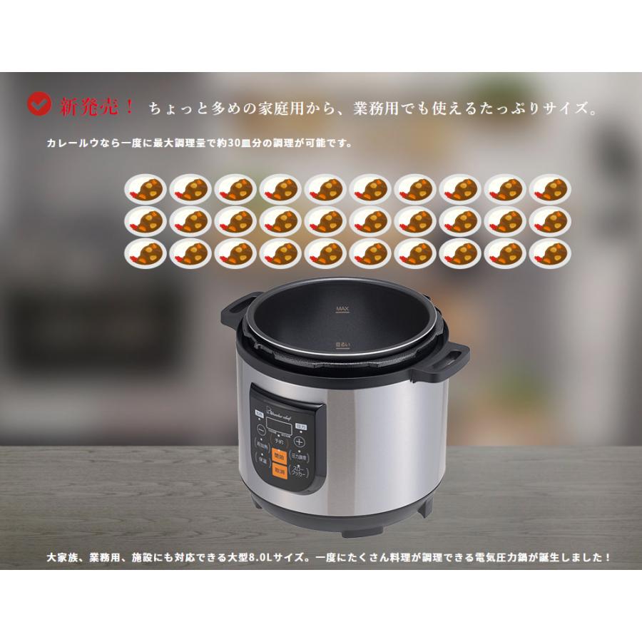 ワンダーシェフ 8L 電気圧力鍋 楽ポンプロ 電気調理鍋 厨房 店舗 大