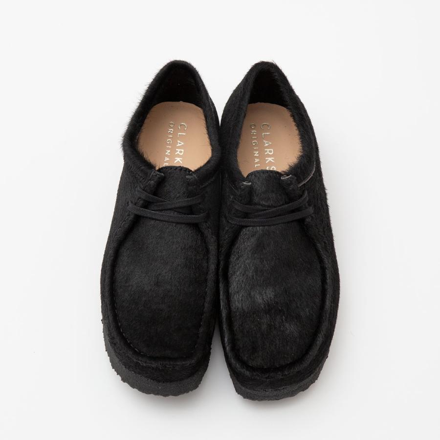 Clarks（クラークス） ワラビー ブラックヘアーオン Clarks Wallabee