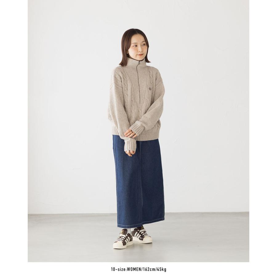 FRED PERRY（フレッドペリー） ハーフジップ ケーブル ニット