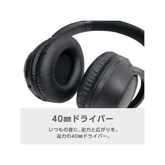 eangle ワイヤレスヘッドホン ブラック ANGVHPN40ABK ヘッドホン