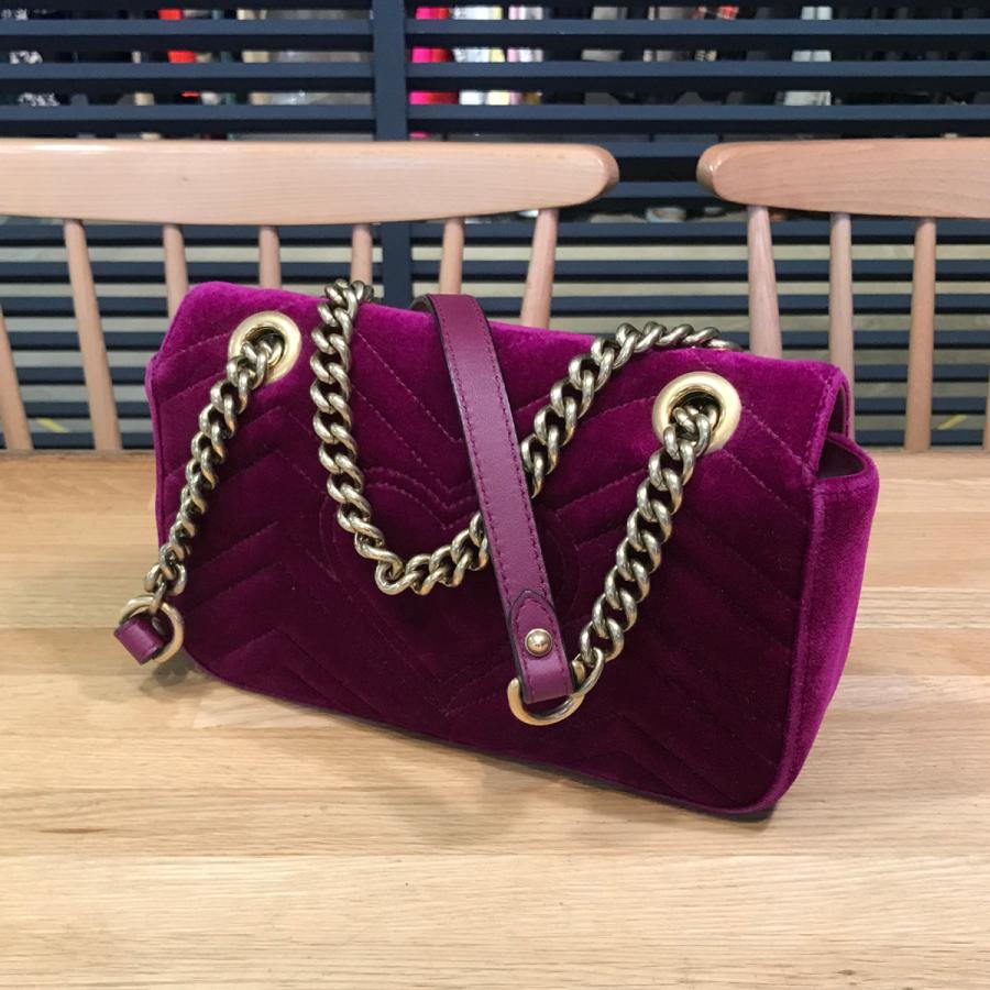 GUCCI（グッチ） 【良品】グッチ GGマーモント キルティング チェーン