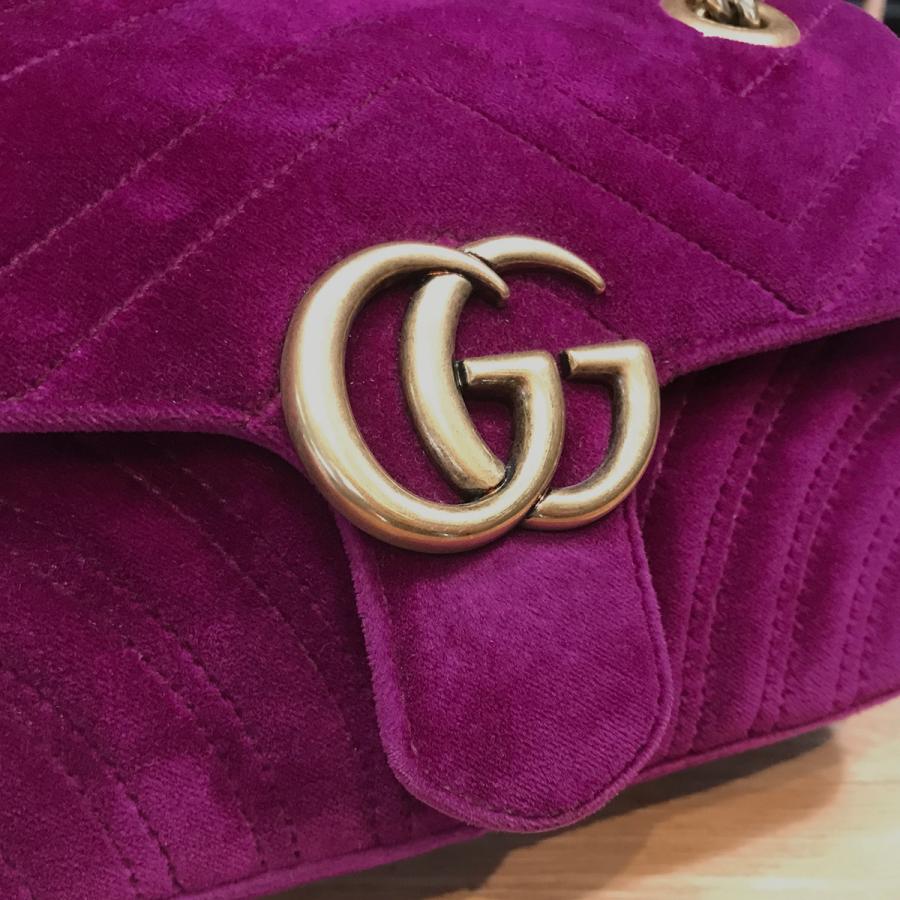 GUCCI（グッチ） 【良品】グッチ GGマーモント キルティング チェーン