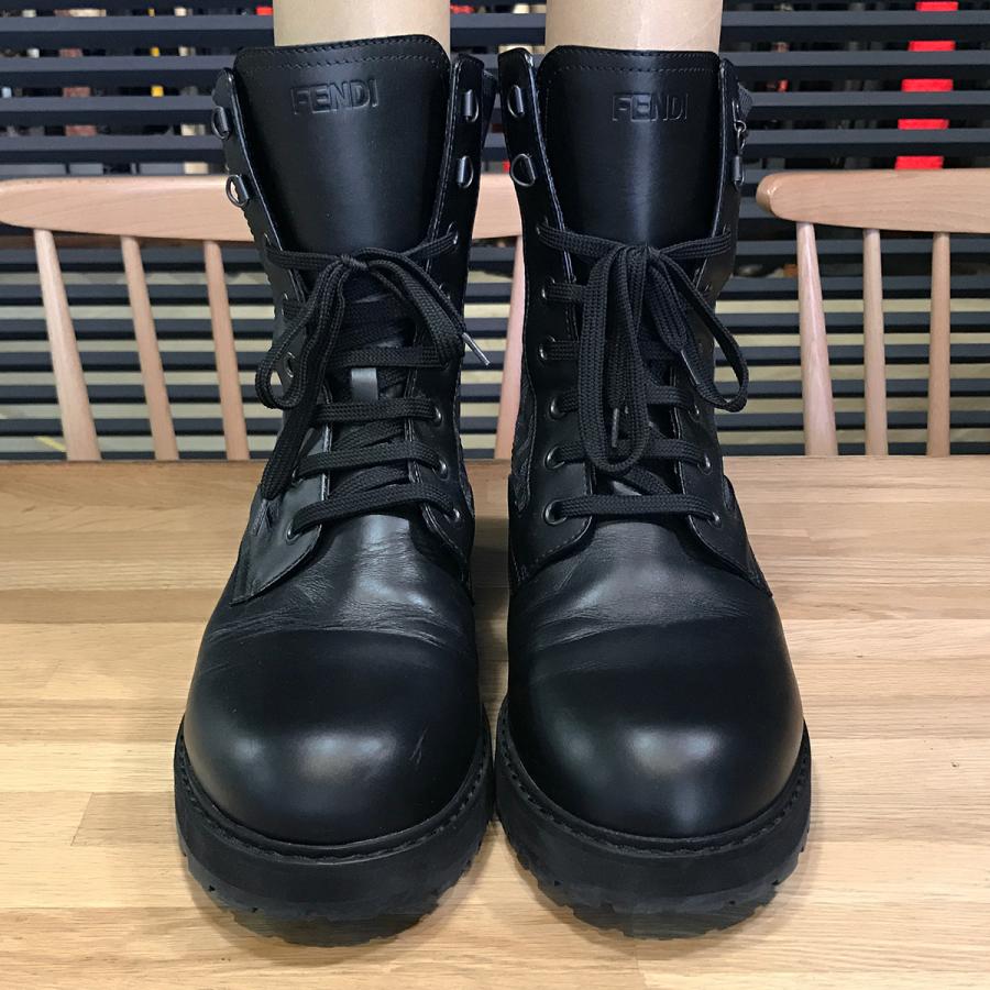 FENDI（フェンディ） 【美品】フェンディ FF柄 フォース レースアップ