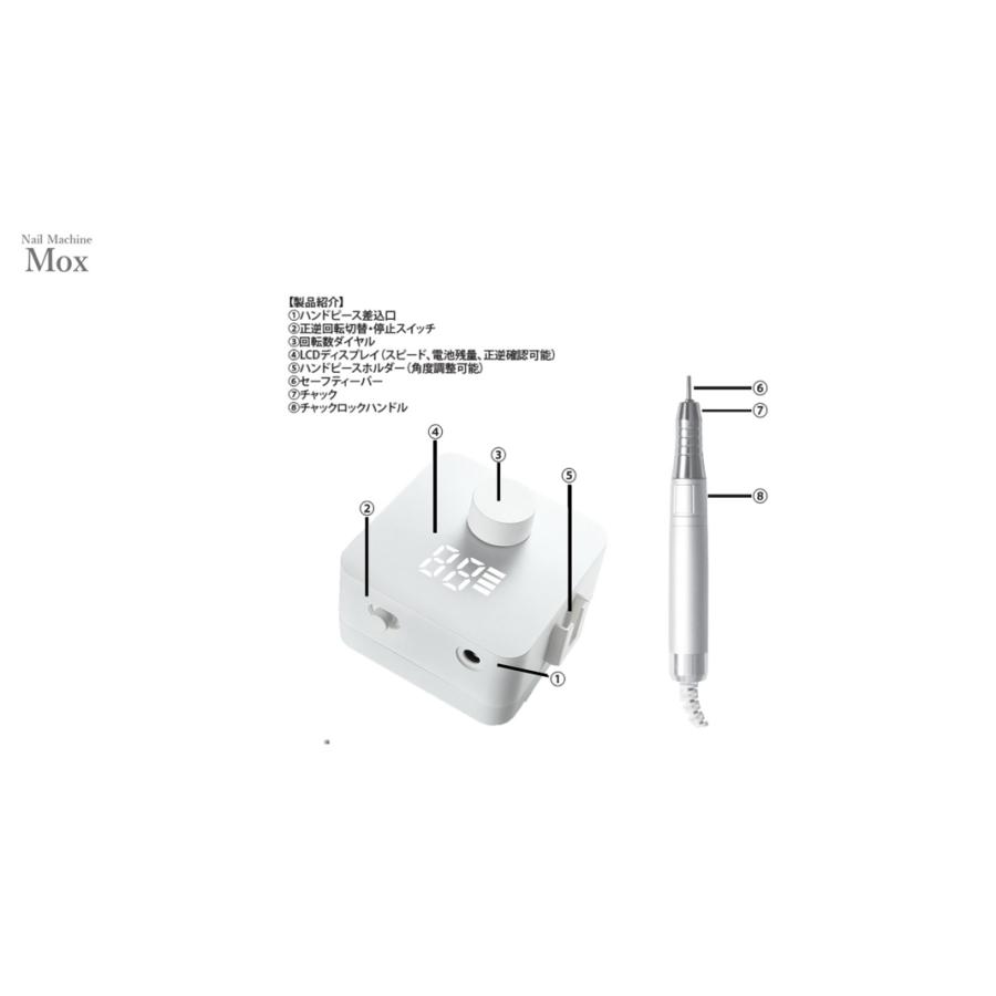 SHAREYDVA シャレドワ ネイルマシーン Mox(モックス) ホワイト